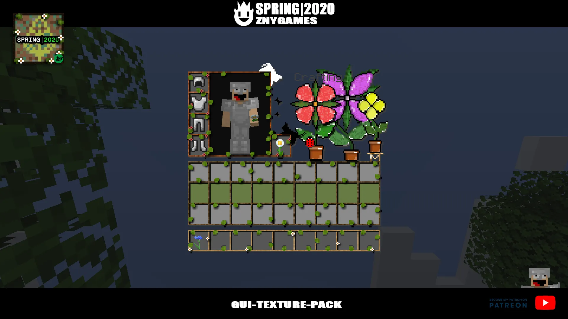 Spring|2020 🌻🌼🌷 - GUI-TEXTURE-PACK — скриншот 1 (Текстуры, Minecraft)