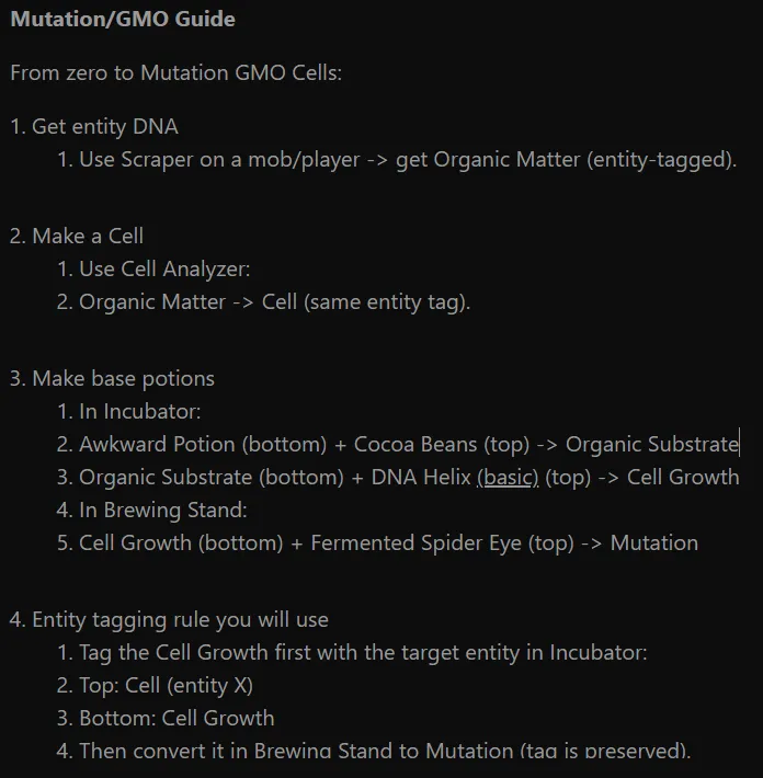 Genetics : Compound-V Edition — скриншот 6 (Моды, Minecraft)