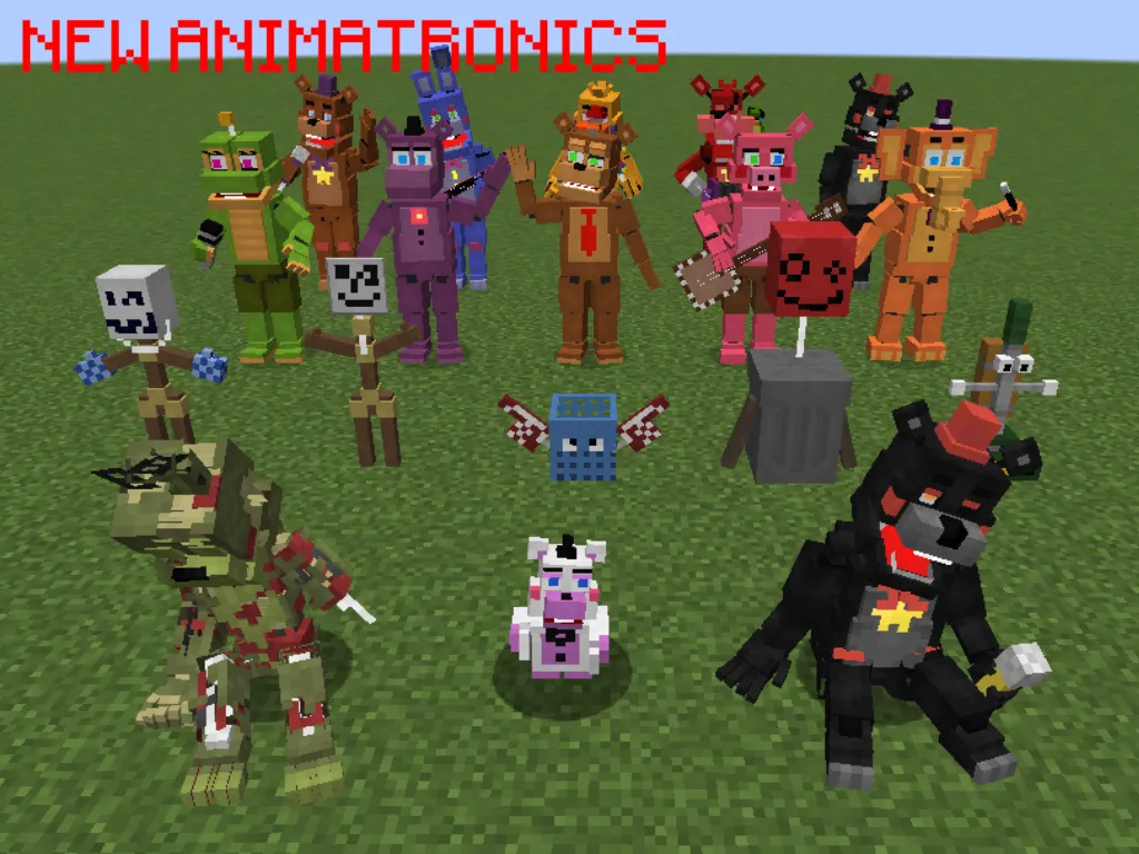 The Pizzeria Collection (FNAF), Моды, Minecraft