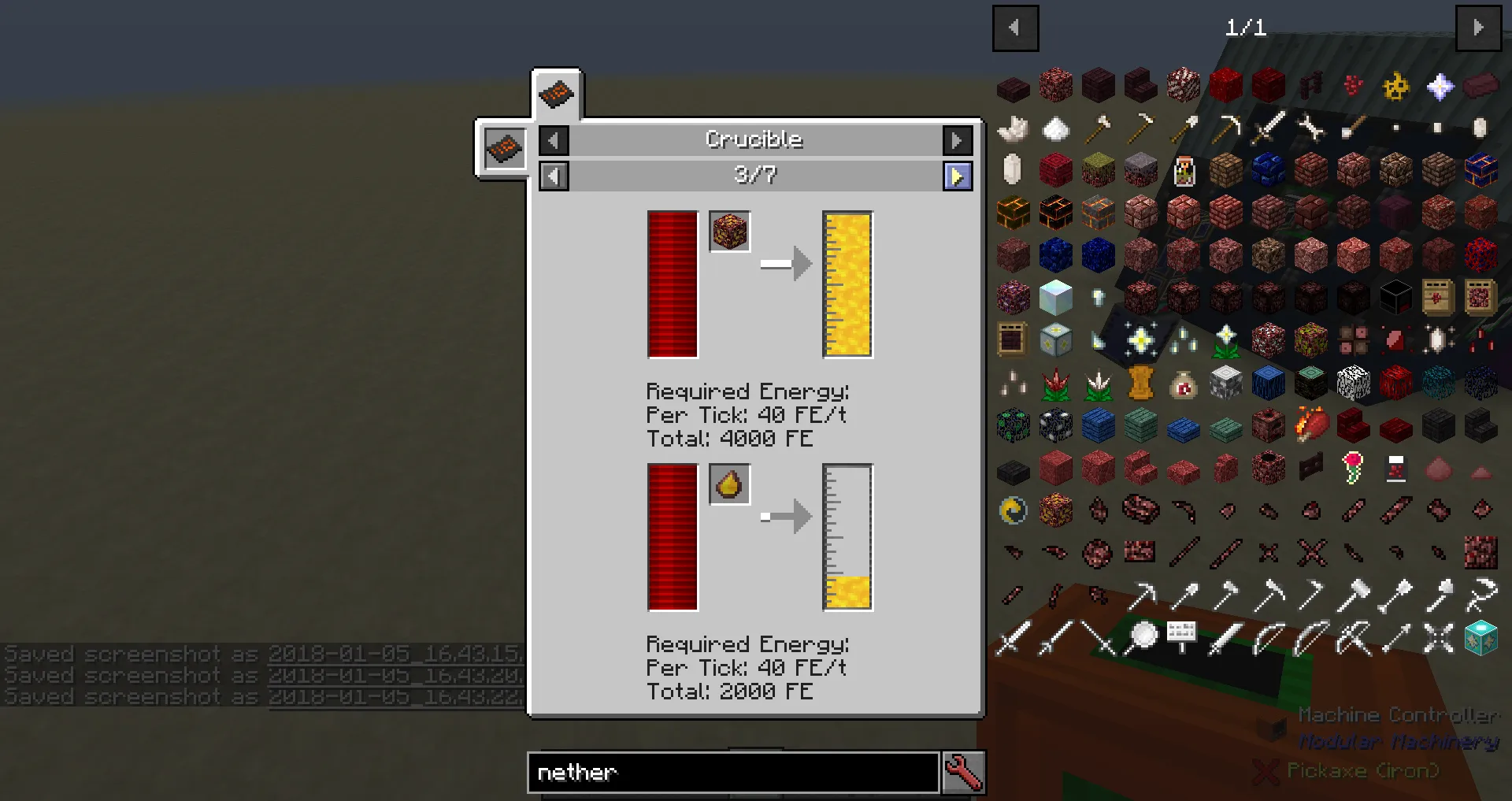 DNS' MM Machines - Crucible, Кастомизации, Minecraft