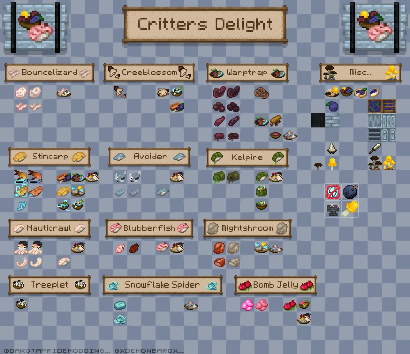 Critters Delight — скриншот 1 (Моды, Minecraft)