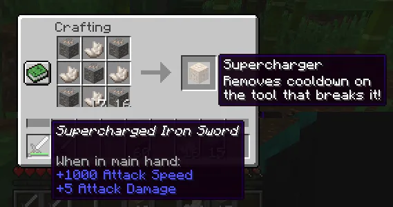 supercharge (fabric), Моды, Minecraft