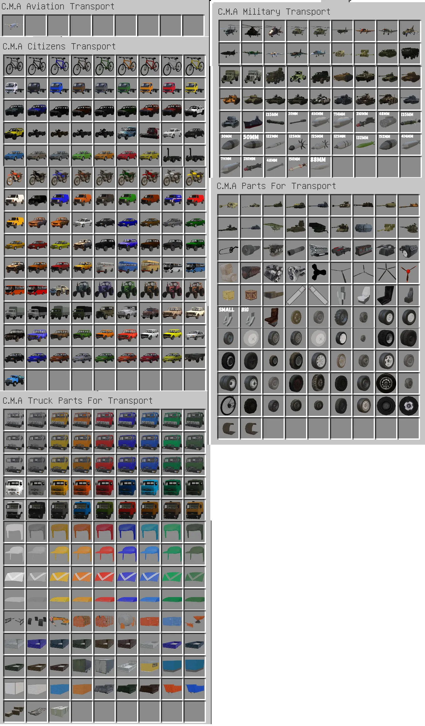 C.M.A [Immersive Vehicles/IV/MTS] Citizens Military Aviation Trasport Pack, Моды, Minecraft