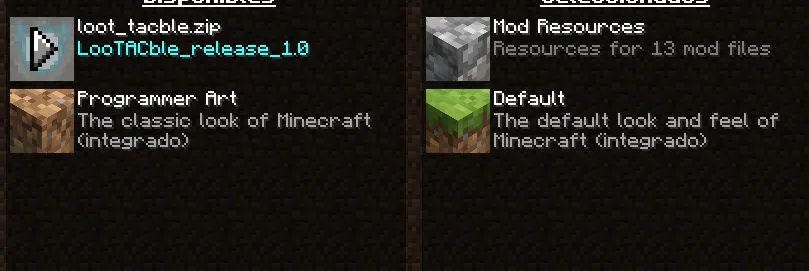 LooTACble — скриншот 1 (Текстуры, Minecraft)