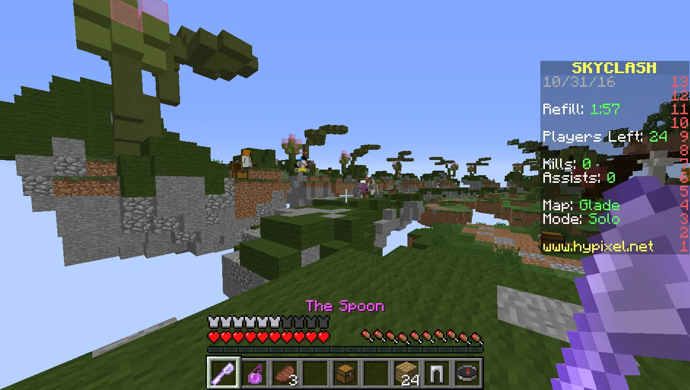 ItemBound SkyClash, Текстуры, Minecraft