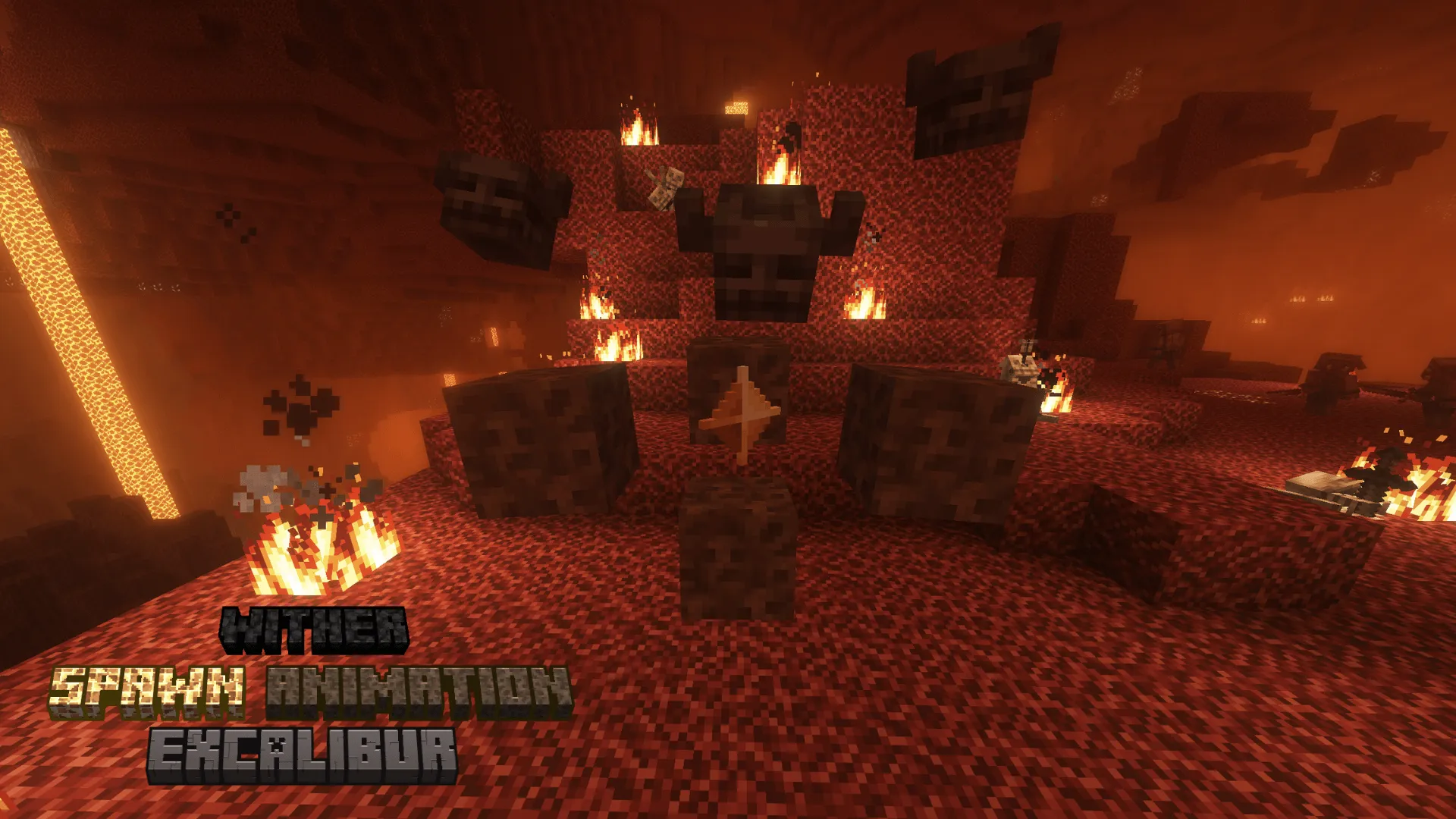 Excalibur | Wither/Golem Spawn Animation Support — скриншот 1 (Текстуры, Minecraft)