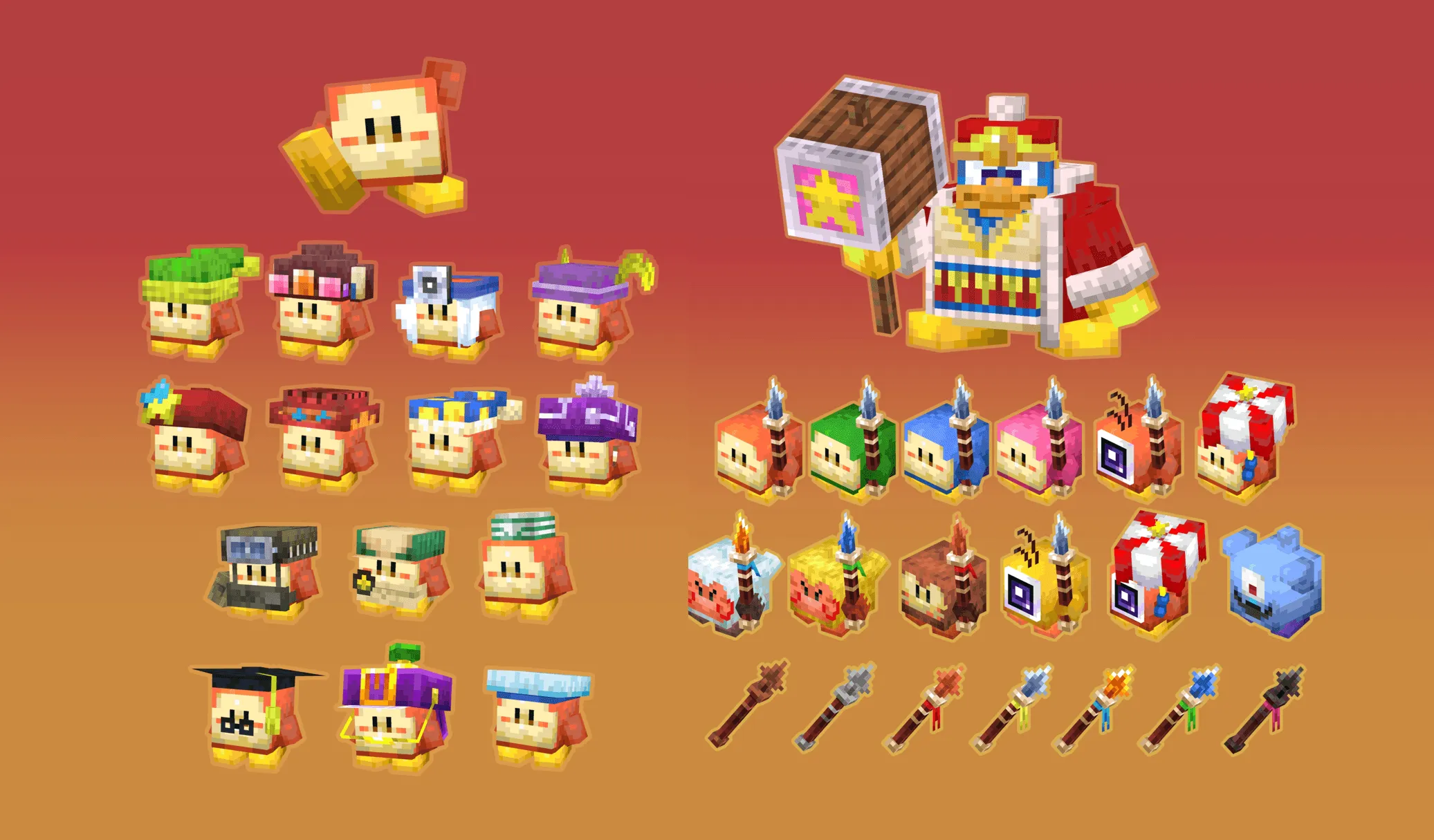 Waddling Traders, Текстуры, Minecraft