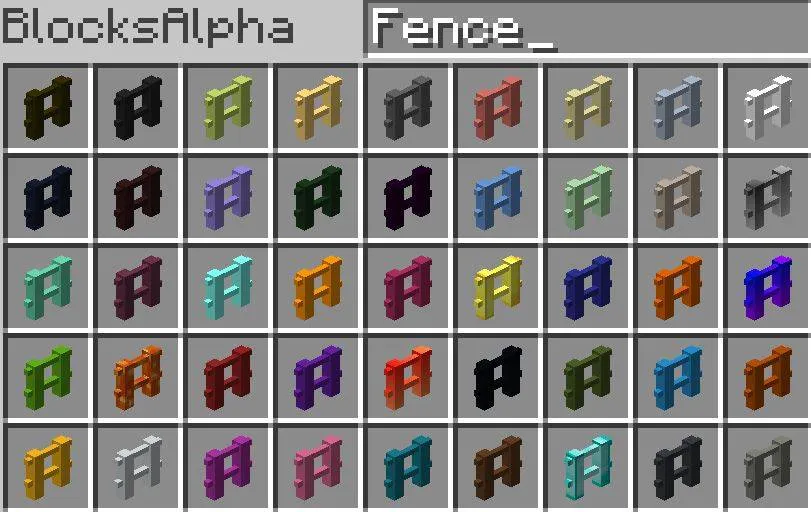 BlocksAlpha, Моды, Minecraft