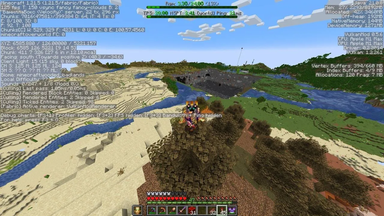 VulkanBobby, Моды, Minecraft