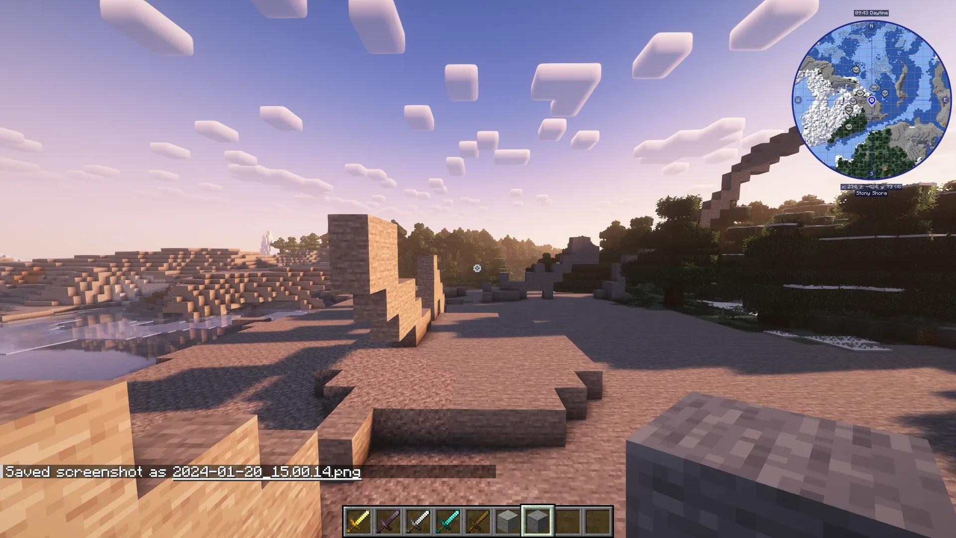 Simple Crosshair — скриншот 1 (Текстуры, Minecraft)