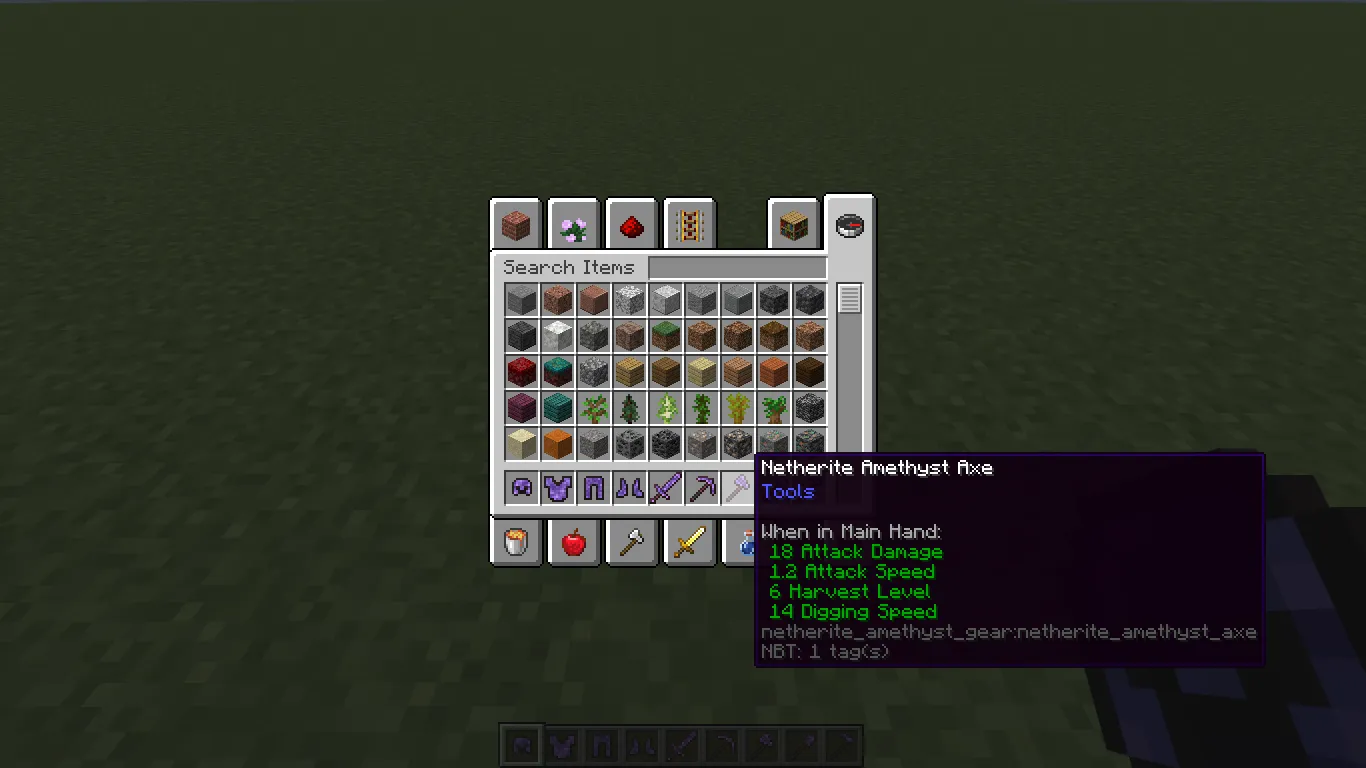 Netherite Amethyst Gear, Моды, Minecraft