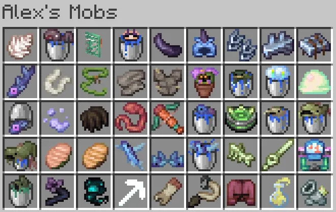 Sweety's Items (Alex's Mobs), Текстуры, Minecraft