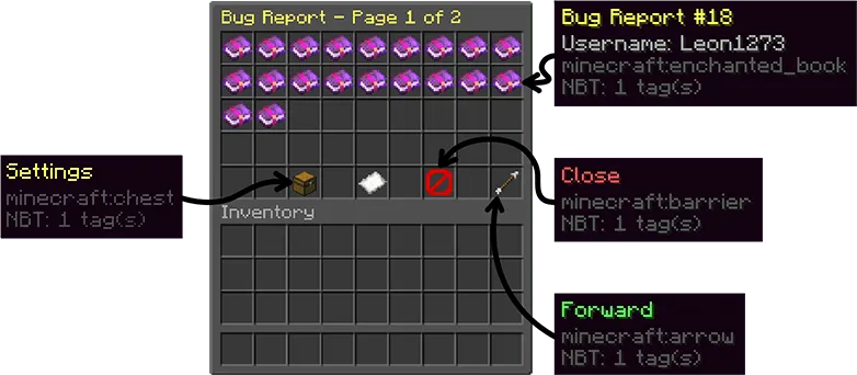 Bug Tracker — скриншот 1 (Плагины, Minecraft)