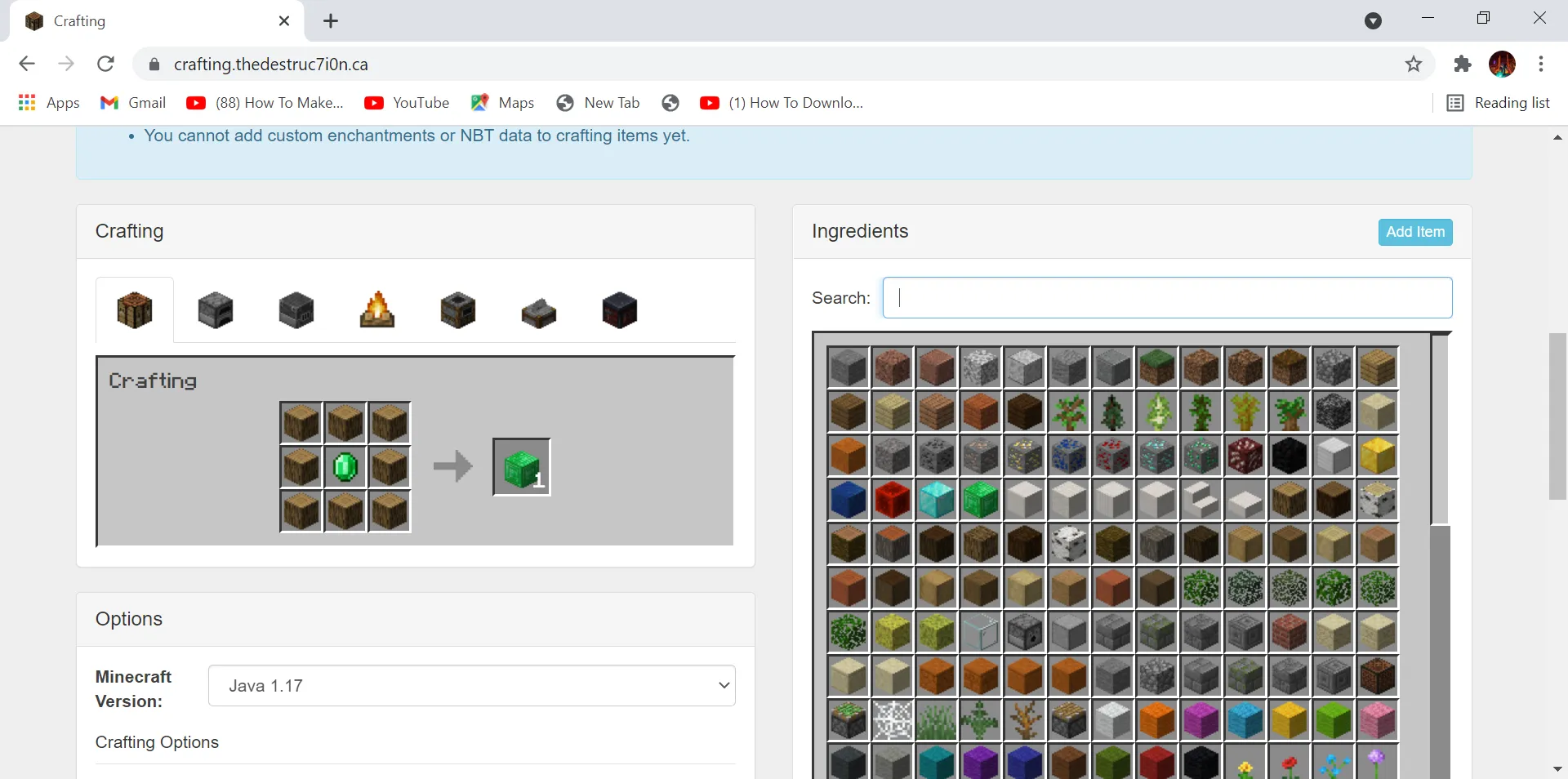 Combine And Upgrade Structures And Craftable Custom Tree, Моды, Minecraft