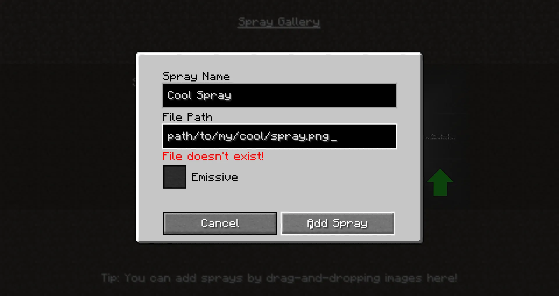 Spray Madness, Моды, Minecraft