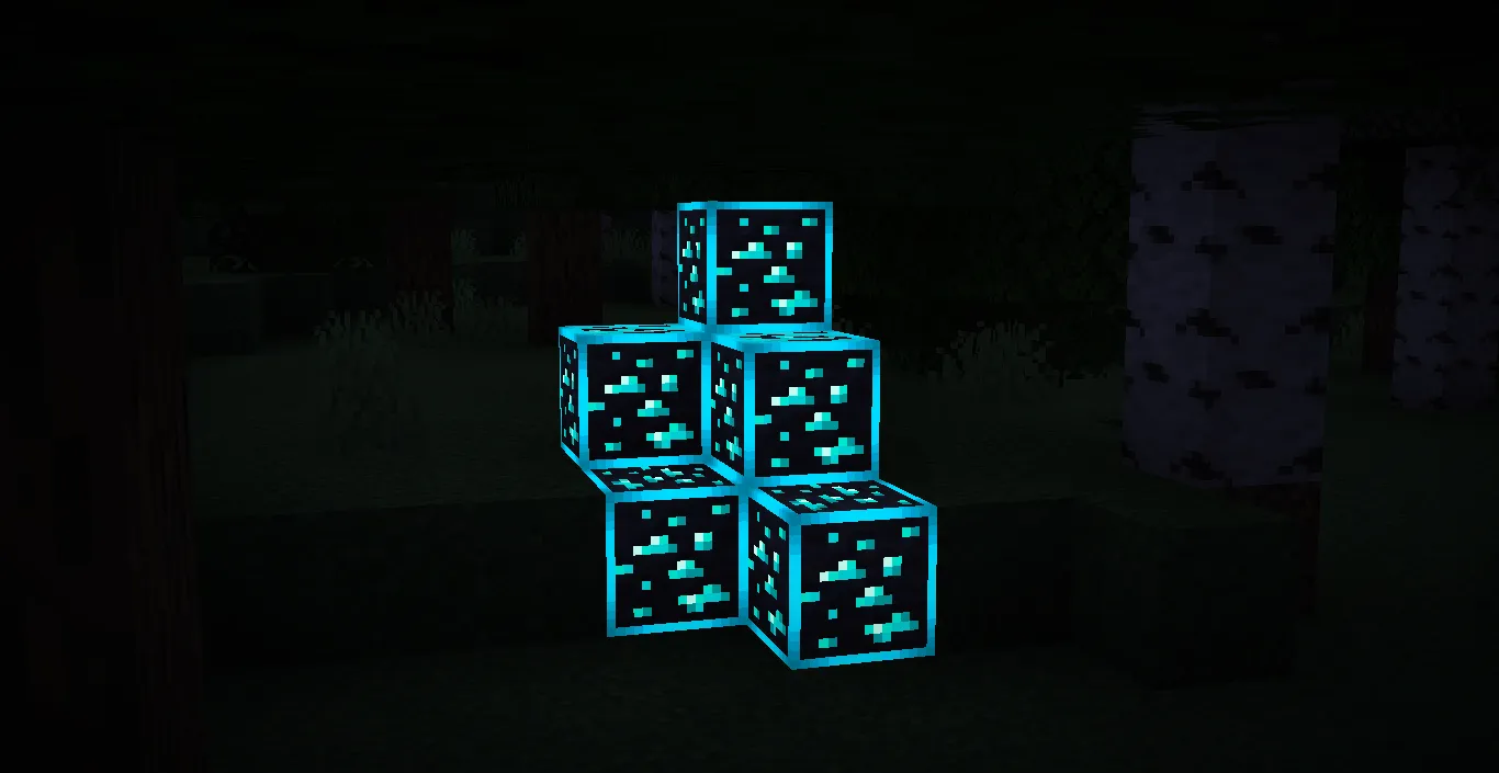 Glow Ores, Текстуры, Minecraft
