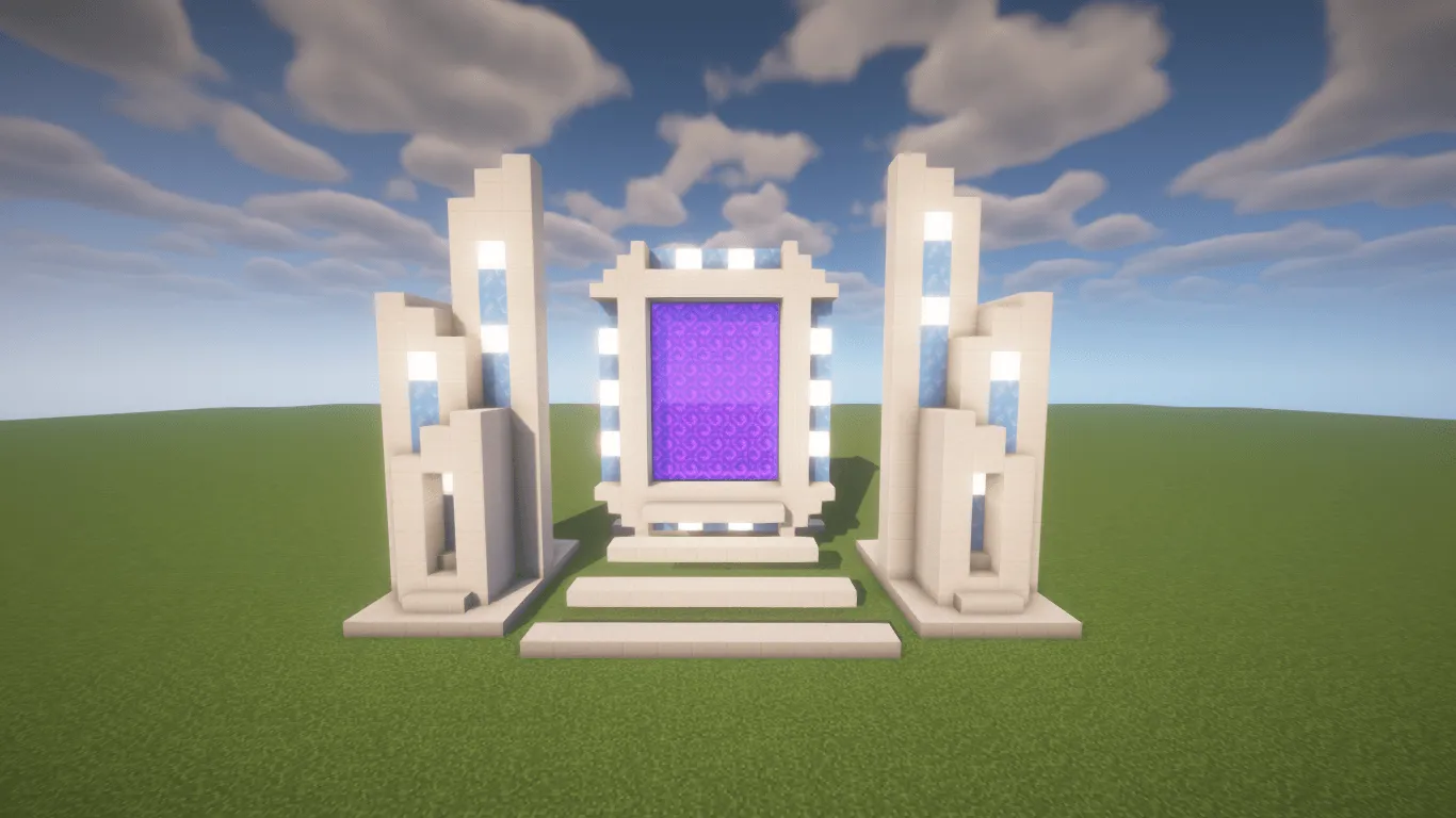 Simple Futuristic Nether Portal, Карты, Minecraft