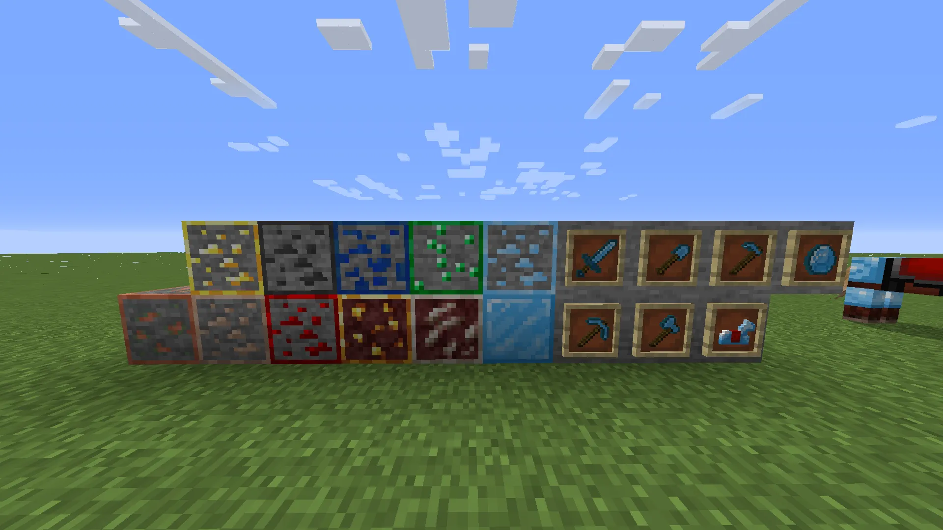 Bluer Diamonds With Ore Borders, Текстуры, Minecraft