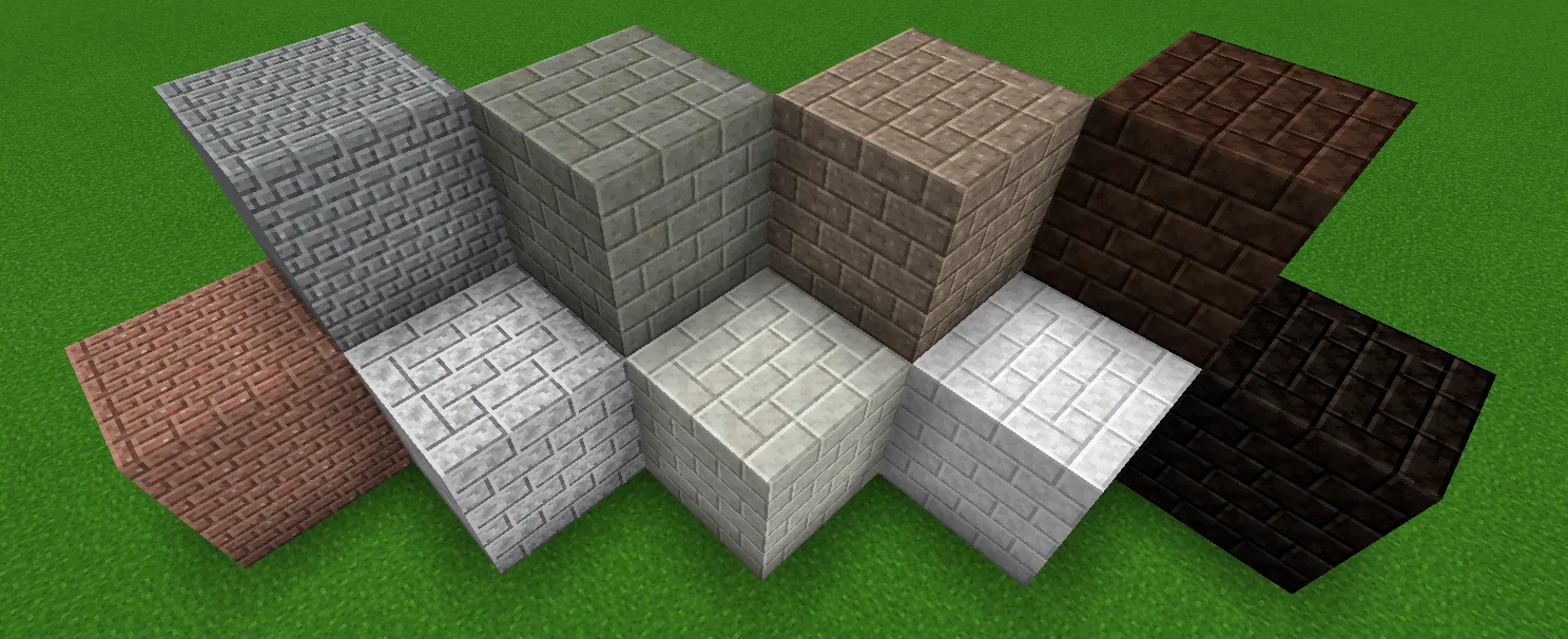 Logical Bricks, Текстуры, Minecraft