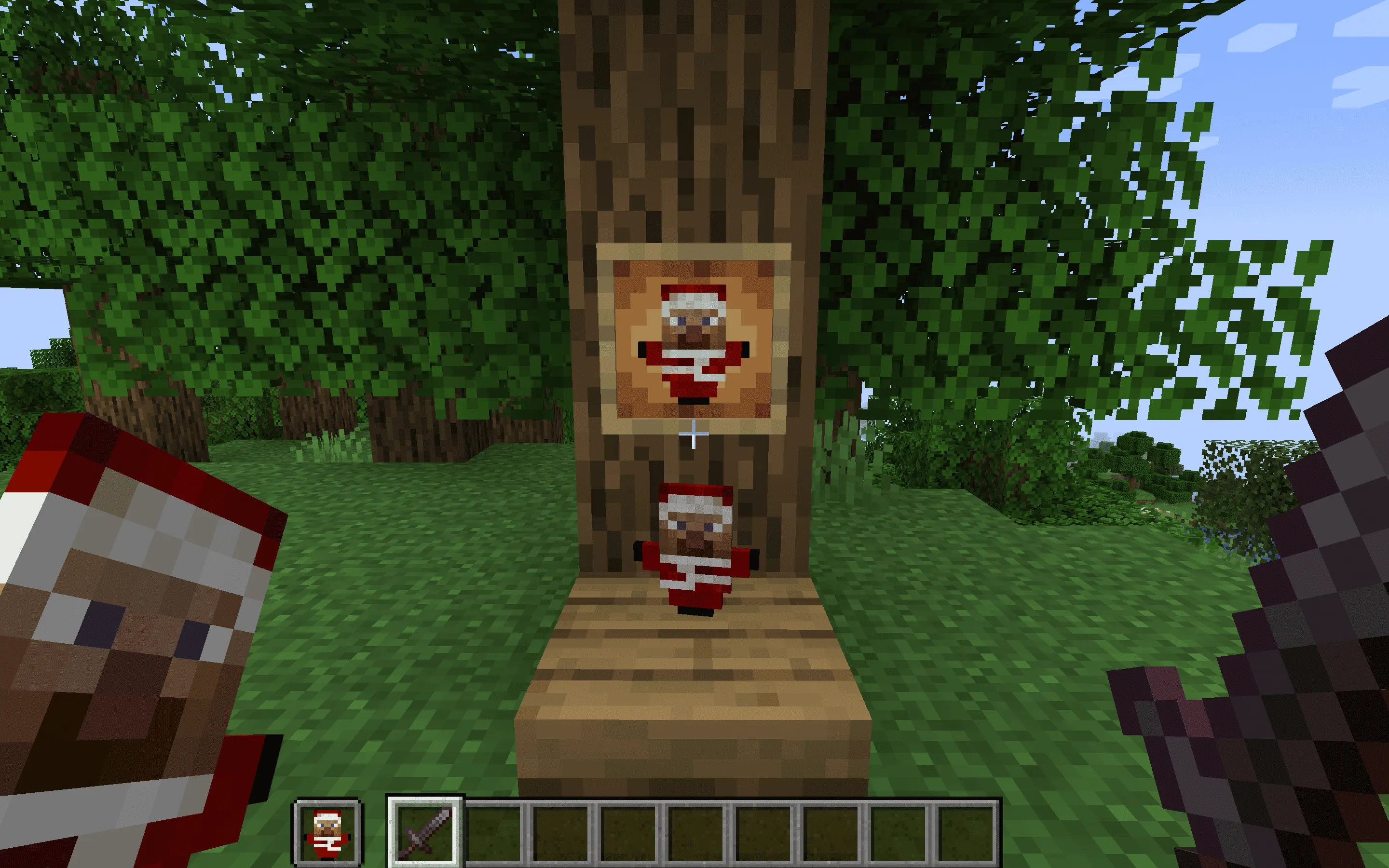 Christmas Steve Totem of Undying, Текстуры, Minecraft