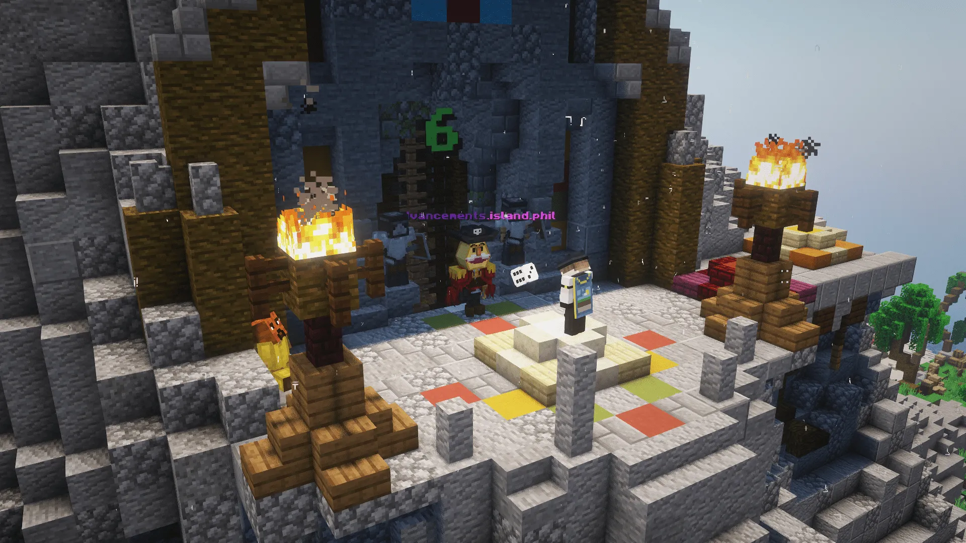 Wii Party: Board Game Island, Карты, Minecraft