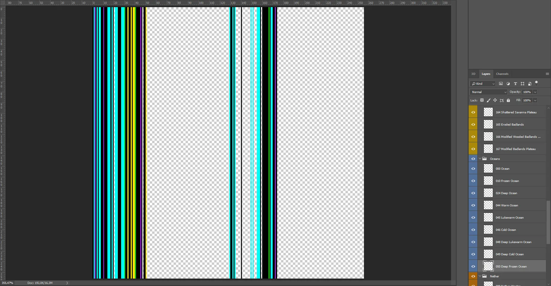 Pablo's Dev Tools - Colormap Templates — скриншот 1 (Текстуры, Minecraft)
