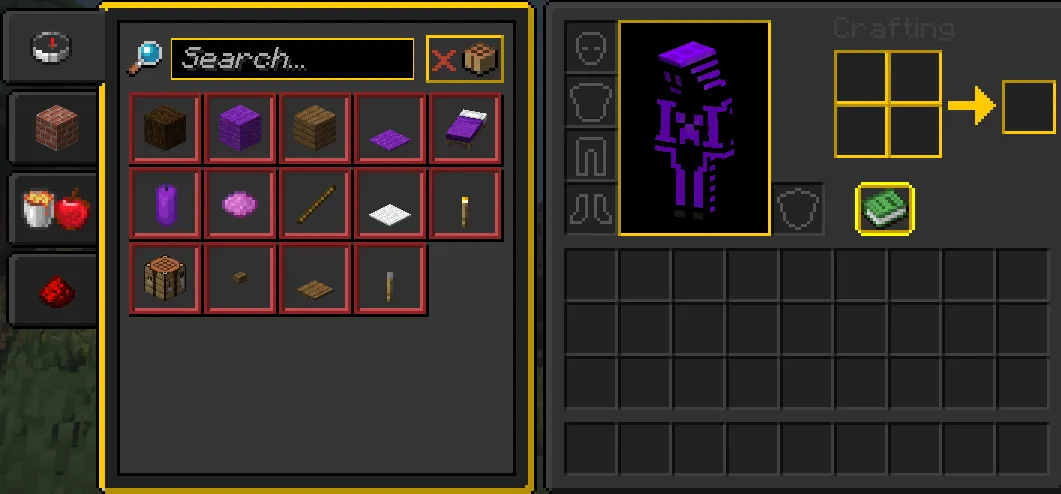 Gilded Dark GUI — скриншот 1 (Текстуры, Minecraft)