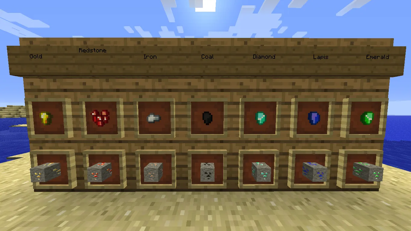 Surface ores — скриншот 1 (Моды, Minecraft)