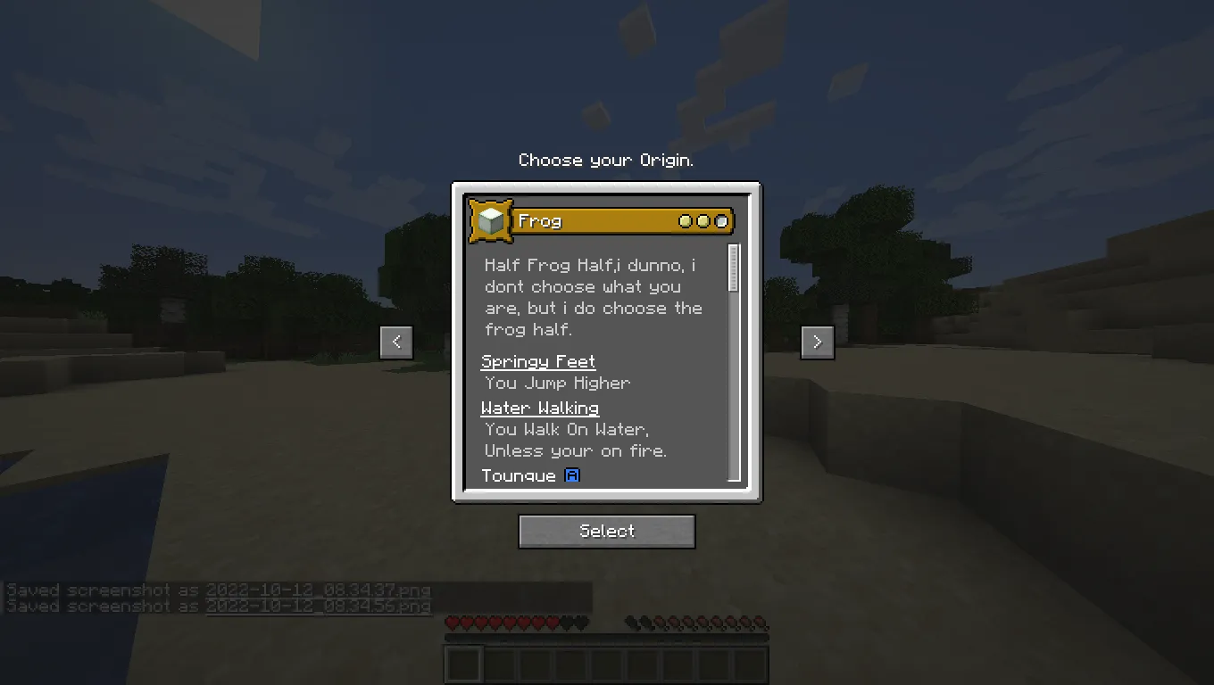 origins mod mod, Моды, Minecraft