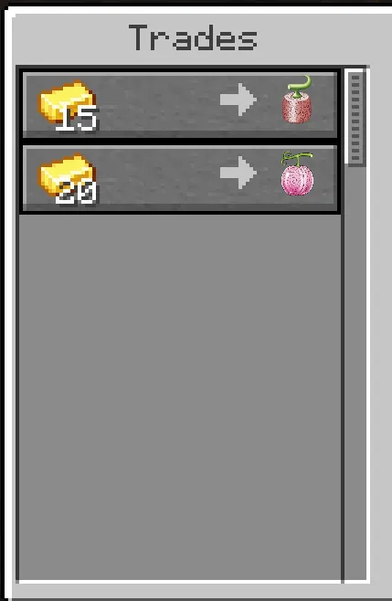 One Piece Fruits, Моды, Minecraft