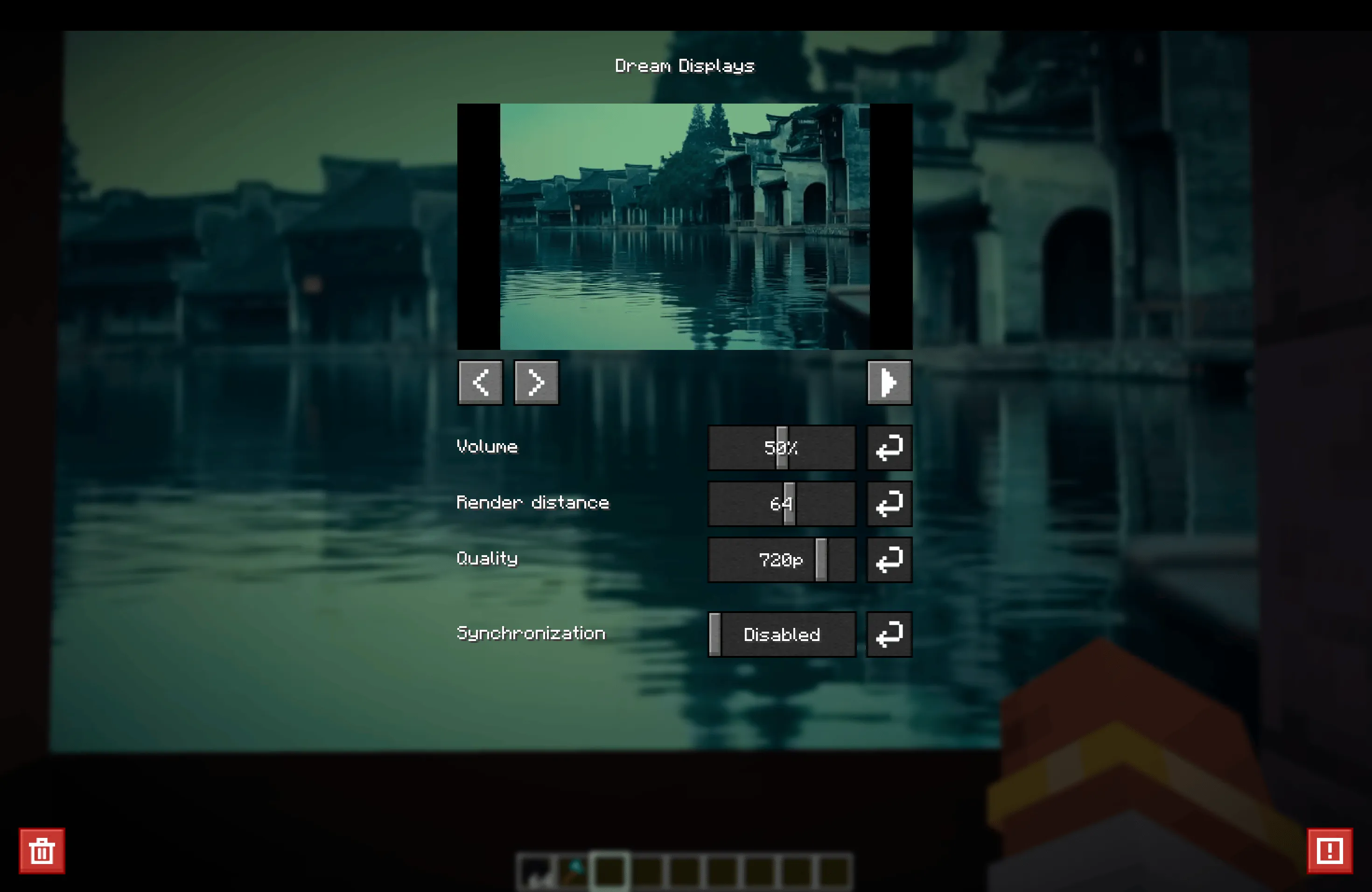 Dream Displays, Моды, Minecraft