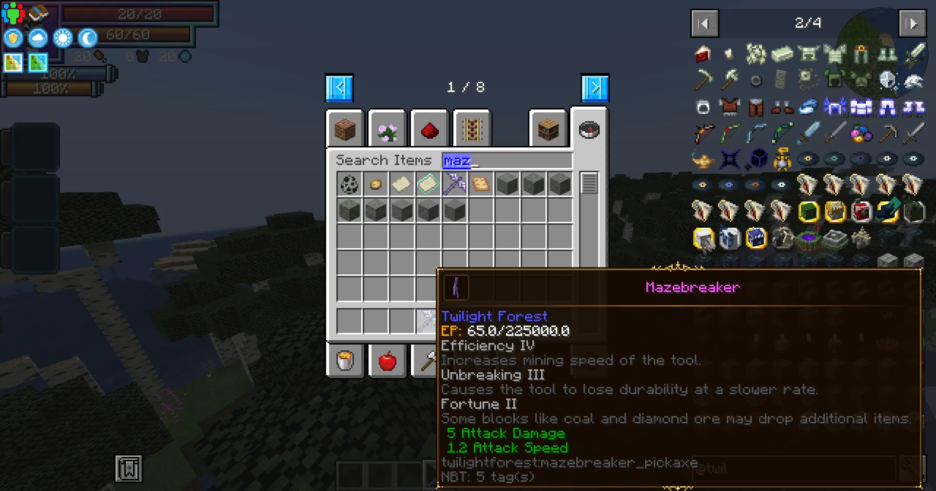 Twilight Forest x Tensura: Reincarnated | EP for Armour, Tools and Weapons, Дата-паки, Minecraft