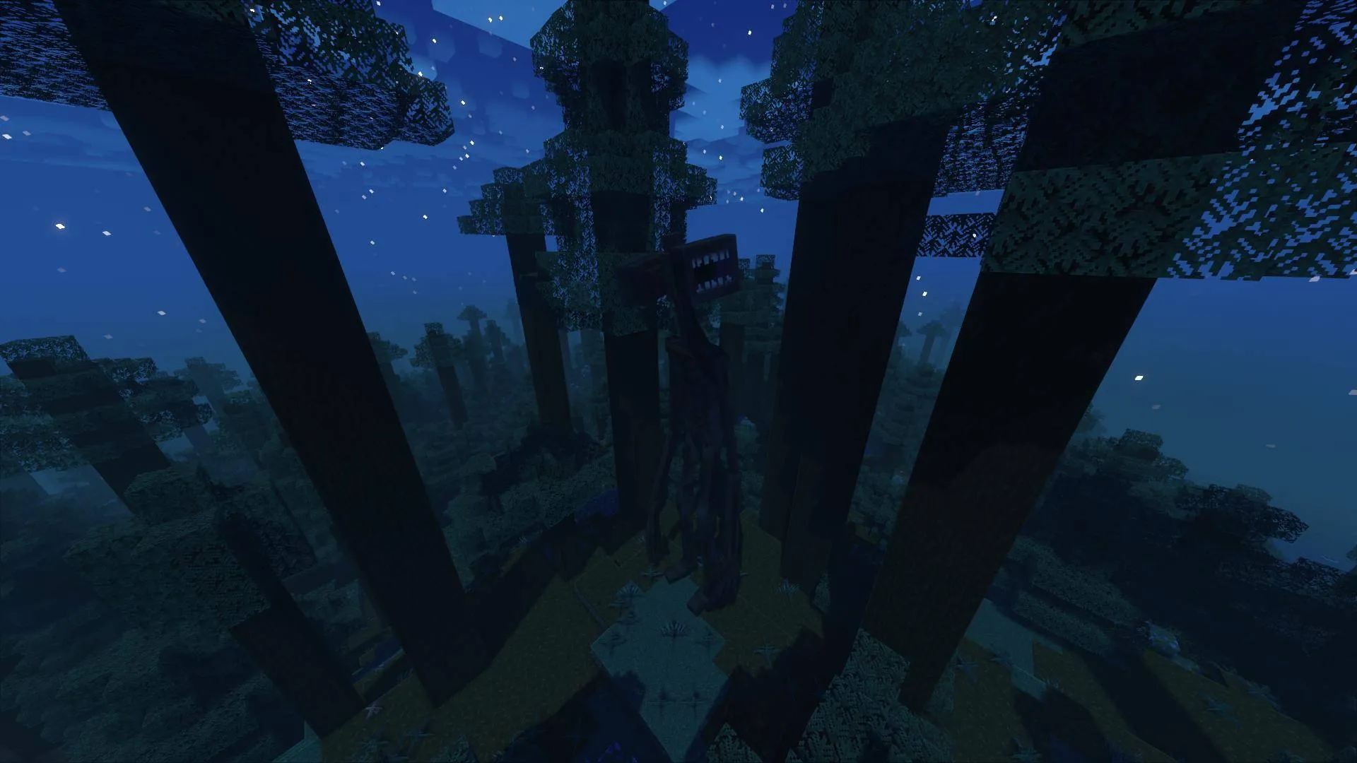 HORROR - The silent forest - Siren Head (horror) — скриншот 1 (Модпаки, Minecraft)