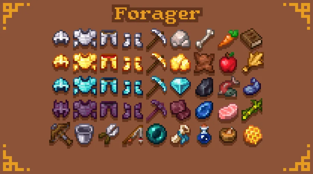 Forager, Текстуры, Minecraft