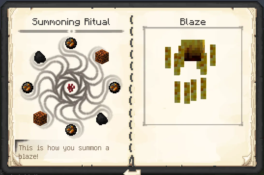 [Patchouli Template] Summoning Ritual — скриншот 1 (Кастомизации, Minecraft)