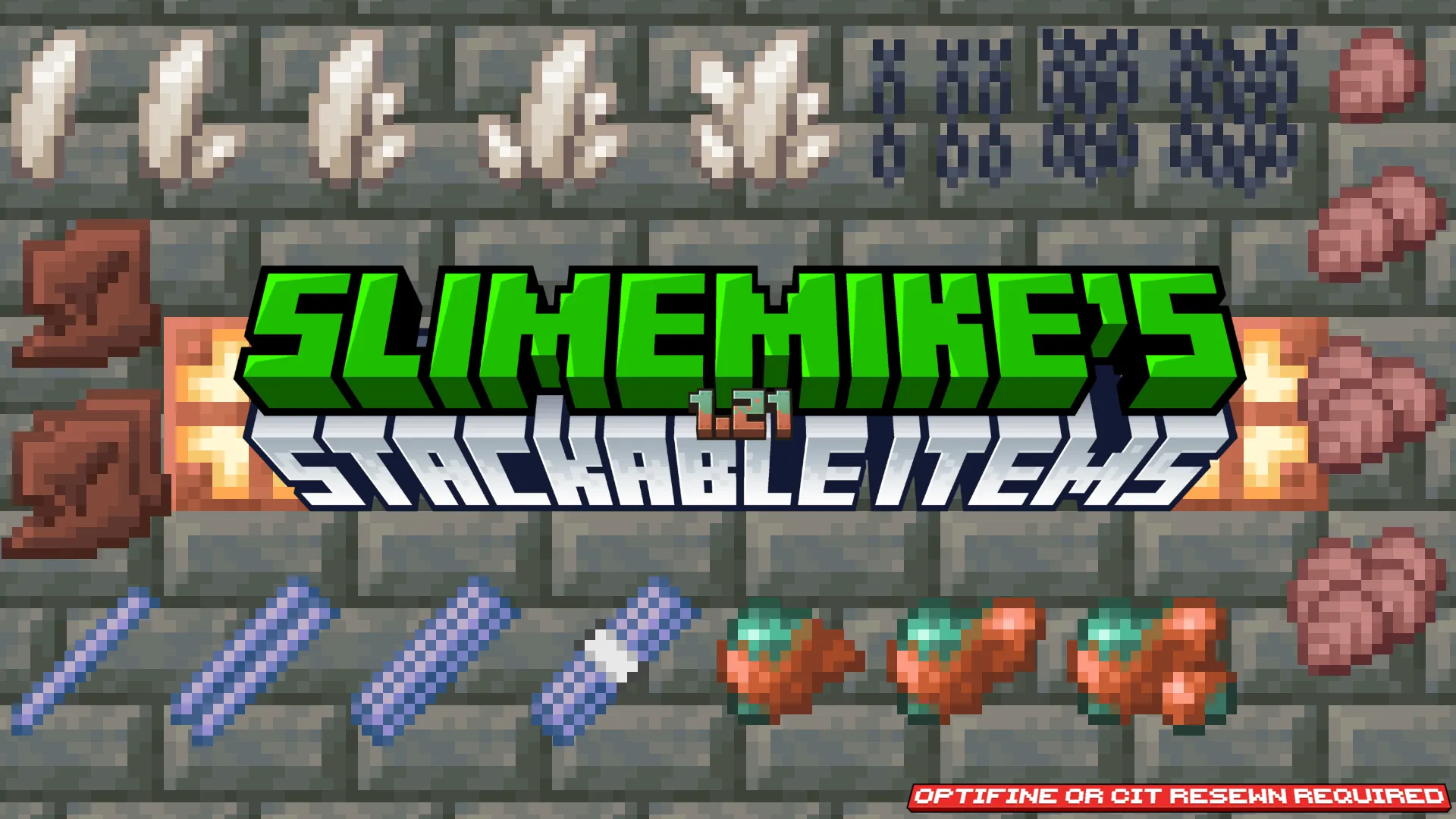 Slimemike's Stackable Items — скриншот 3 (Текстуры, Minecraft)
