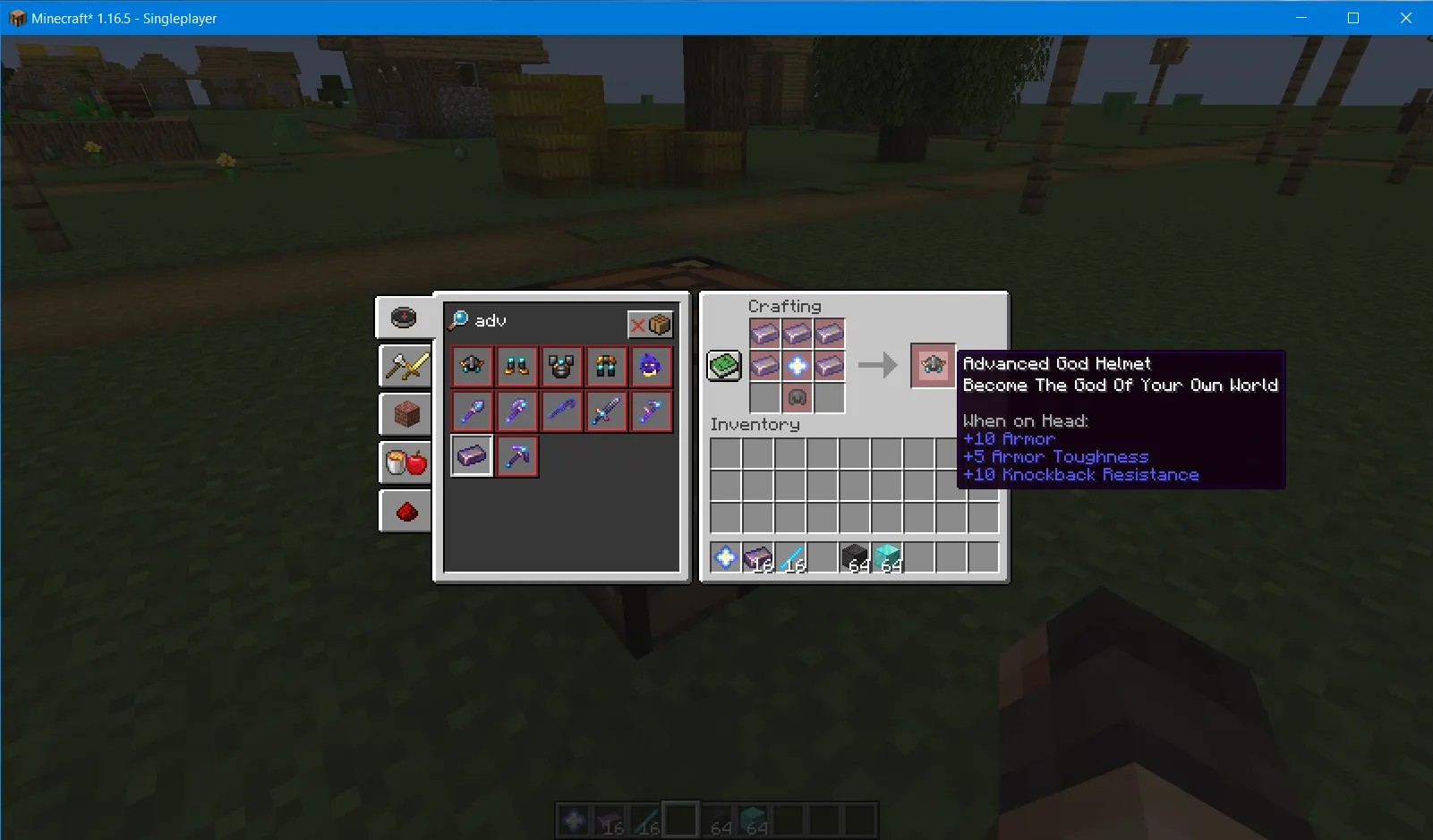 Advanced God Armour, Моды, Minecraft