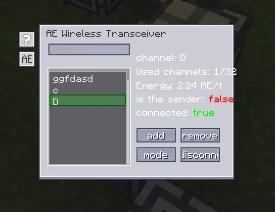 AE Wireless Transceiver, Моды, Minecraft