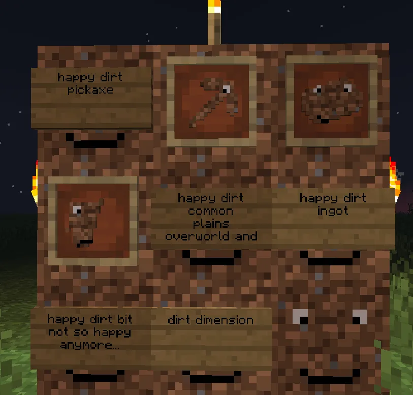 Dirt o' plenty, Моды, Minecraft