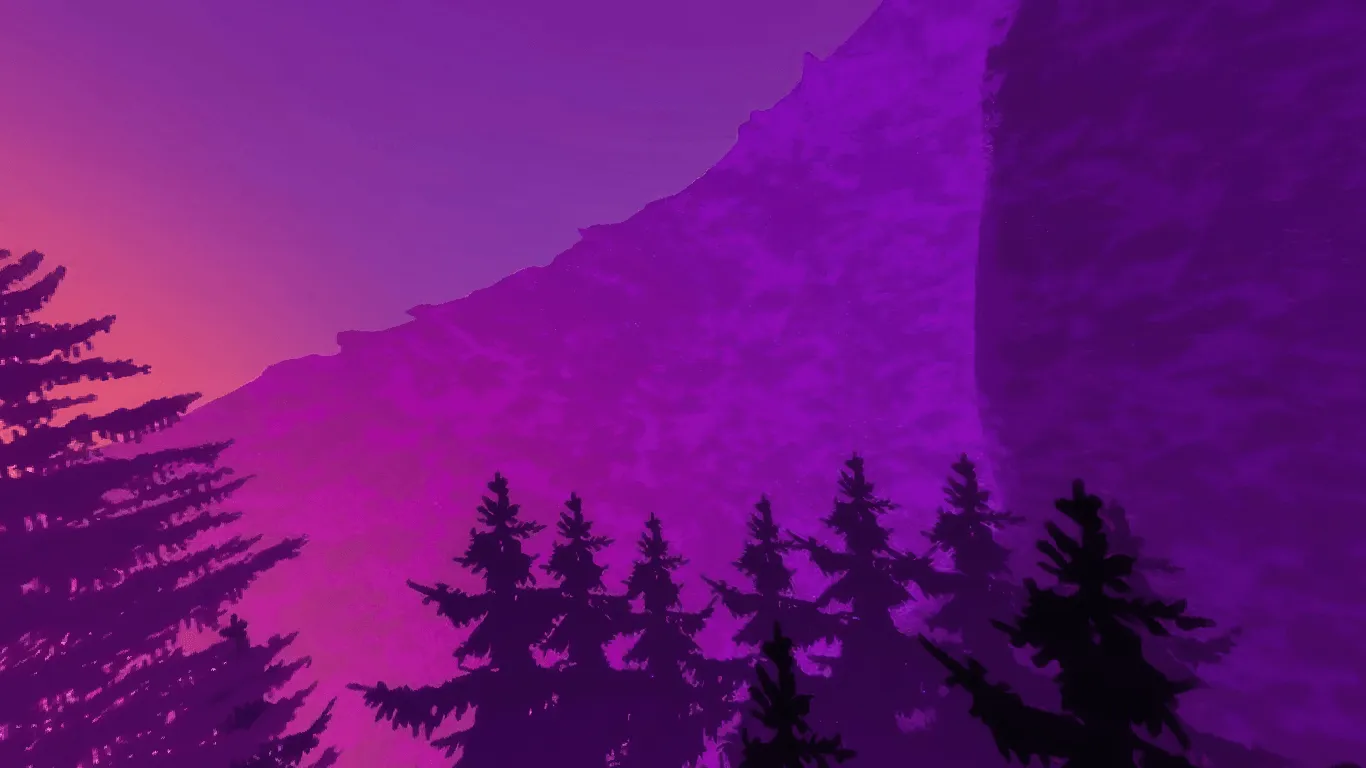 sky sunset mountain forest, Текстуры, Minecraft