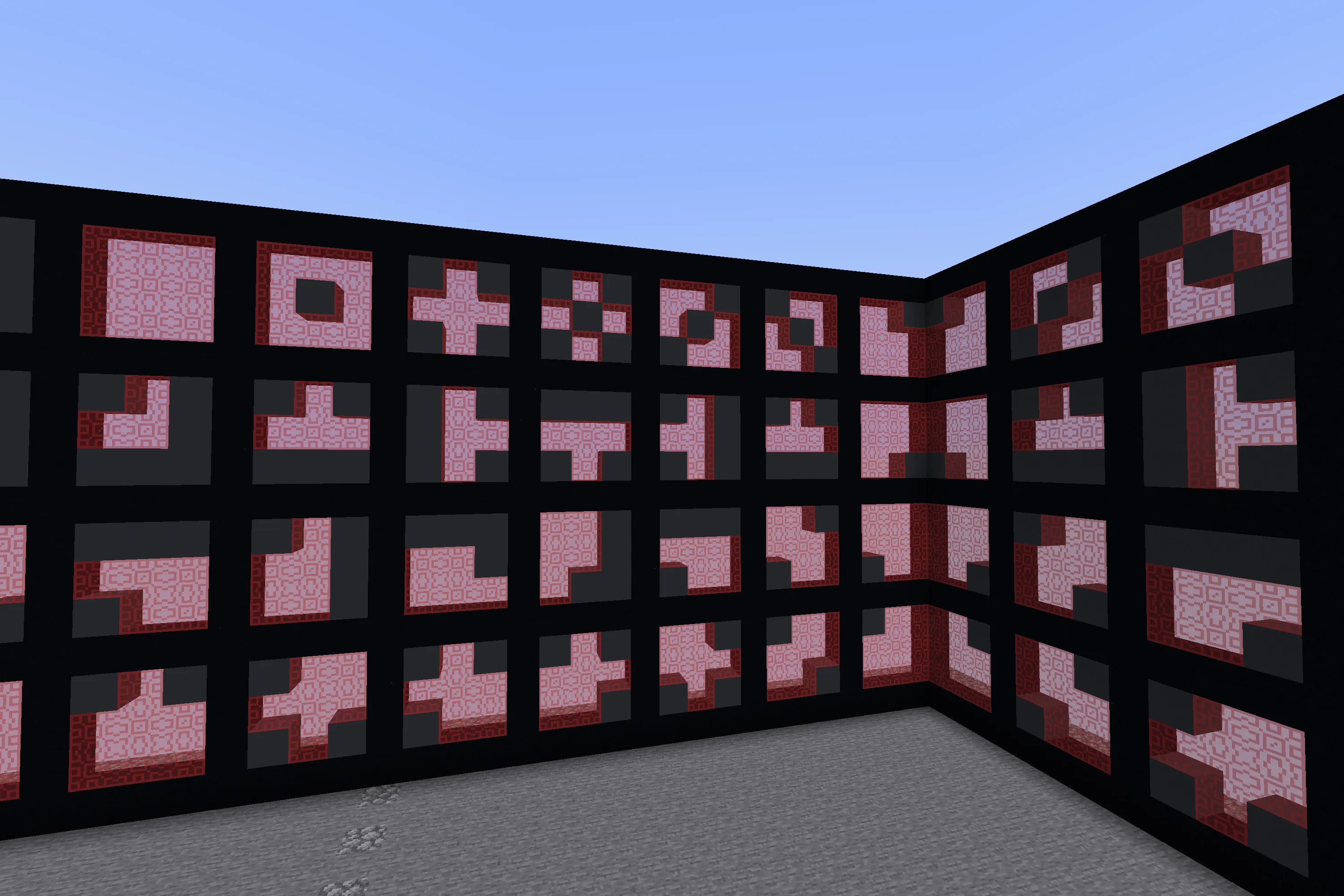 Connected_Clean_Glass_Fusion, Текстуры, Minecraft