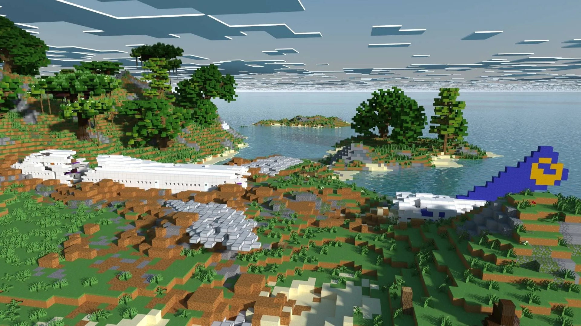 Plane Crash: Survival Island — скриншот 1 (Карты, Minecraft)