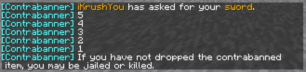 Contrabanner, Плагины, Minecraft