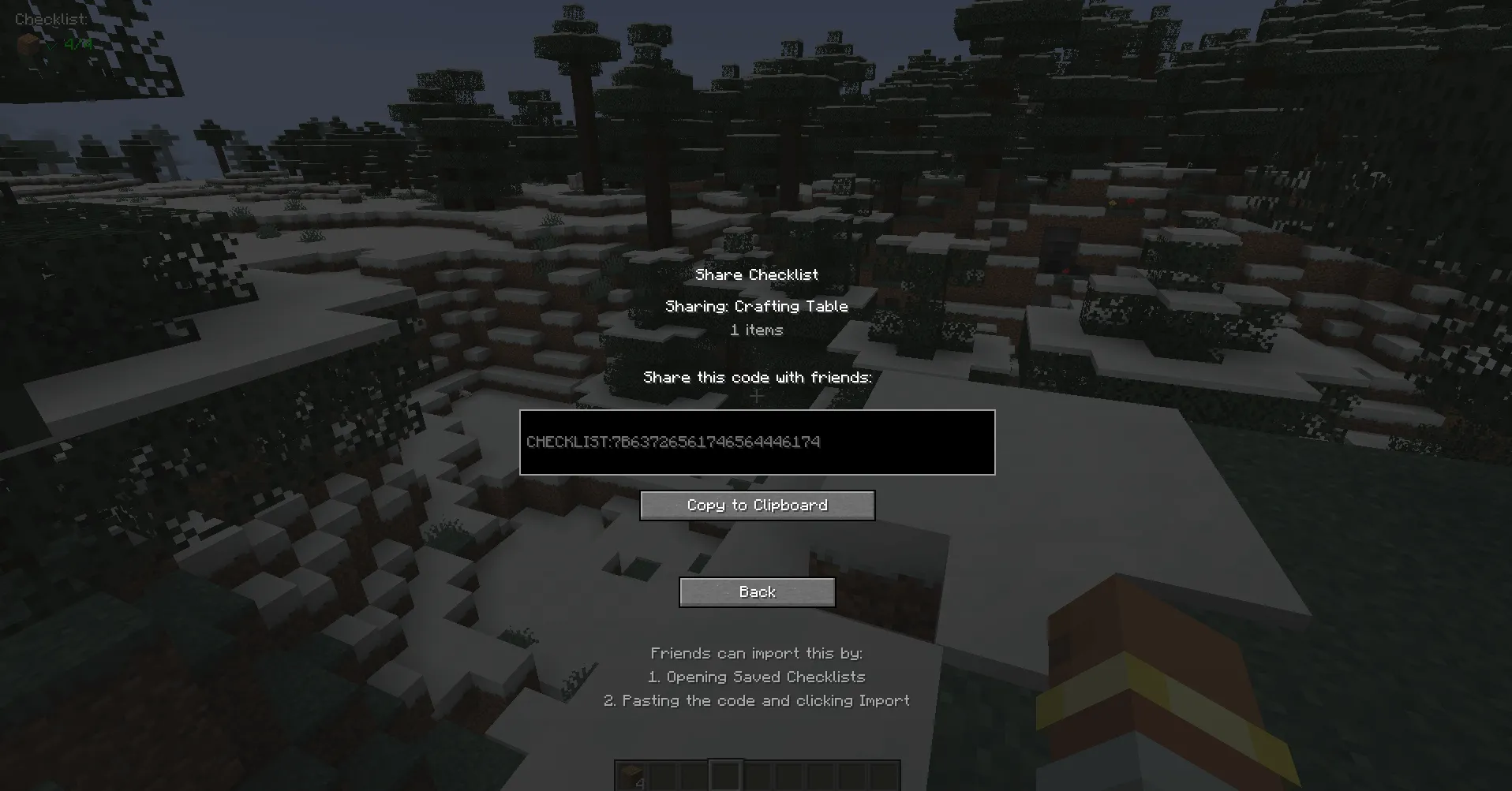 List Craft — скриншот 1 (Моды, Minecraft)