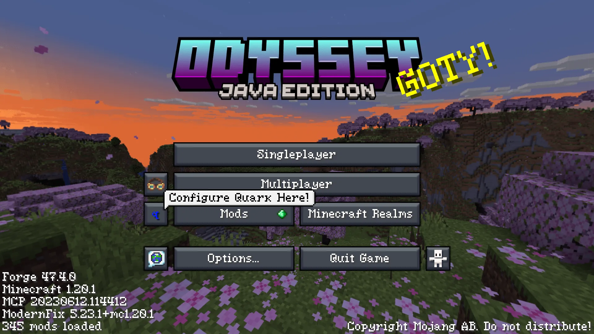 Grand Odyssey Custom Logo — скриншот 1 (Текстуры, Minecraft)