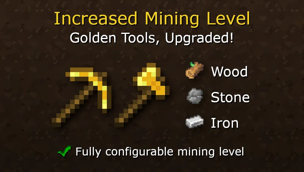 Better Gold Equipment, Моды, Minecraft