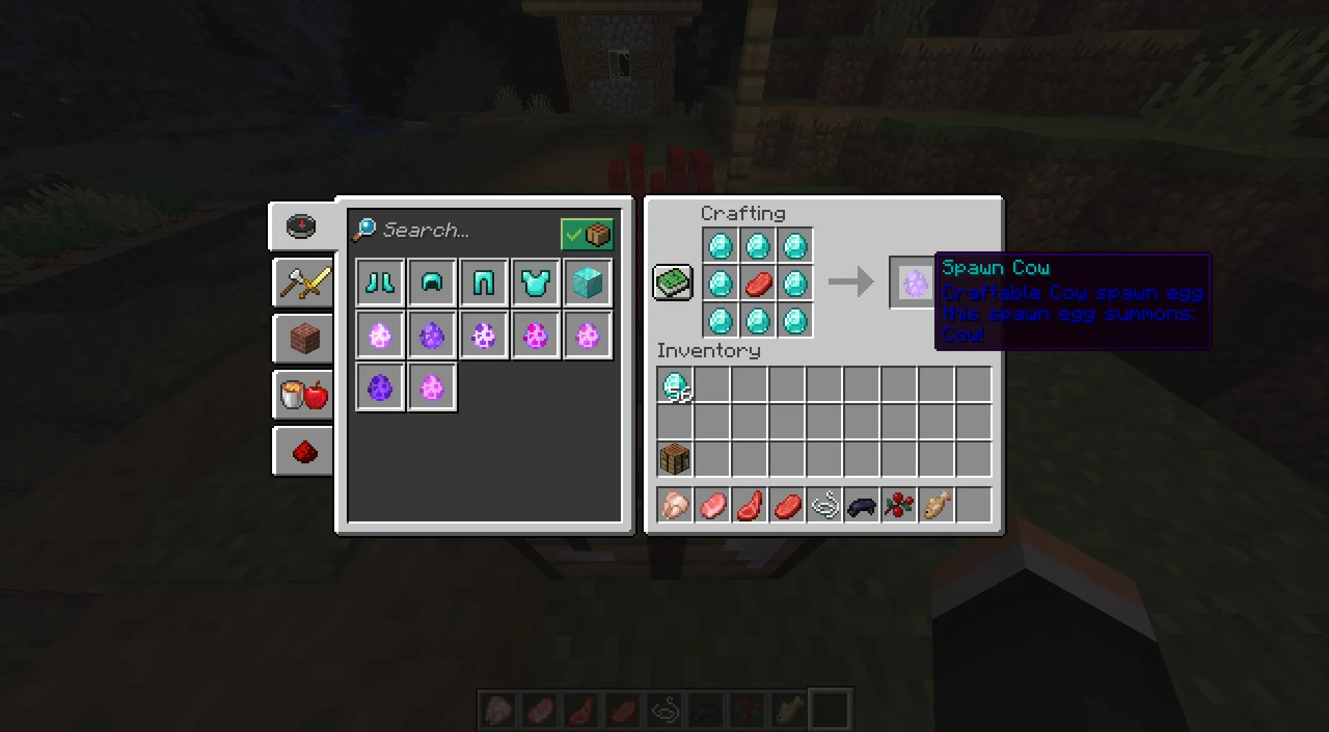 Craftable Spawn eggs — скриншот 2 (Плагины, Minecraft)
