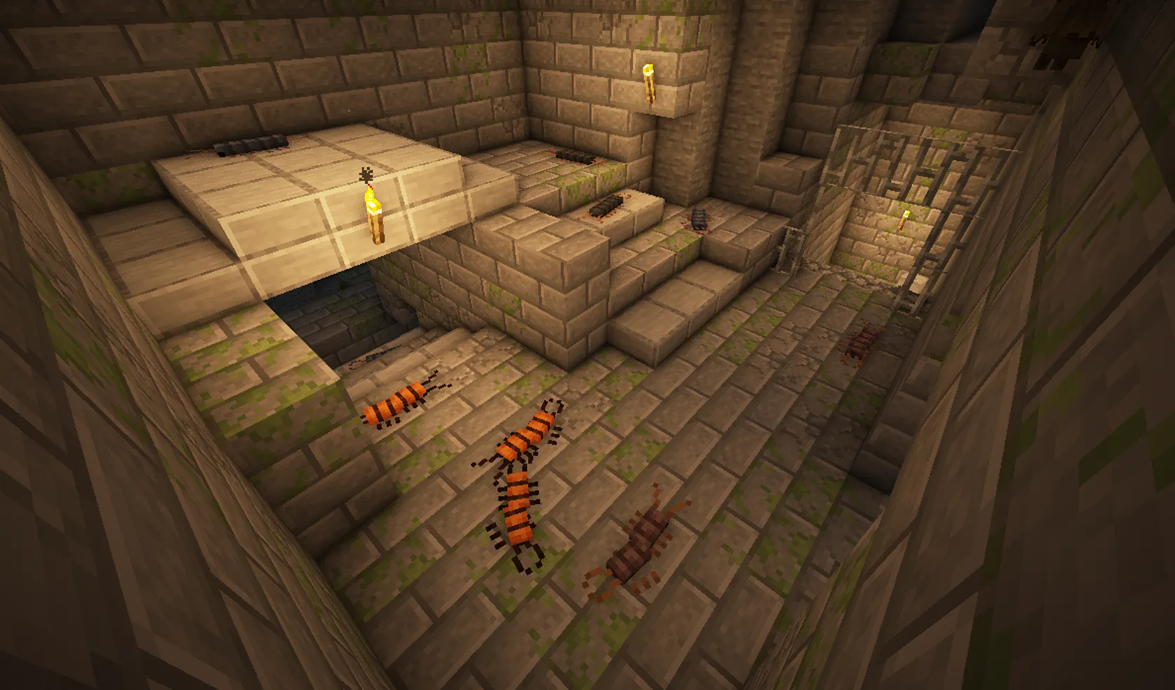 Cutie Crawlies - Centipede silverfishes — скриншот 2 (Текстуры, Minecraft)