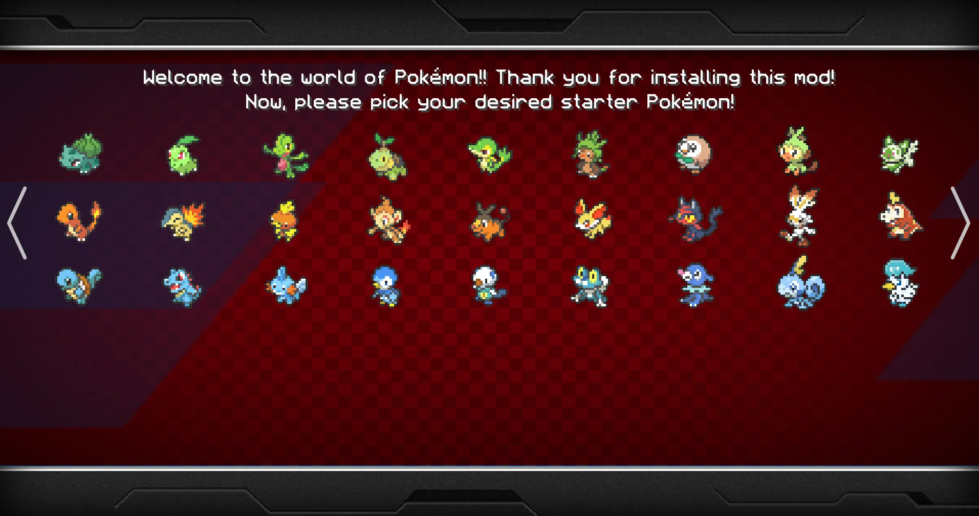Perfect IV Shiny Starters with more starter options! — скриншот 3 (Моды, Minecraft)
