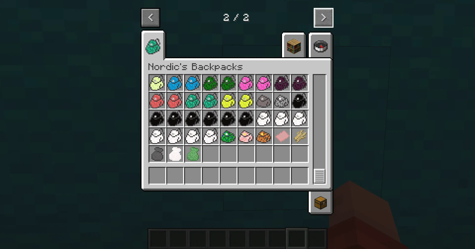 Nordic's Backpacks — скриншот 1 (Моды, Minecraft)
